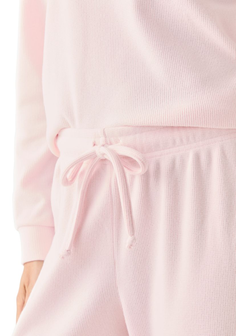 Womens Brushed Mini Thermal Pajama Set