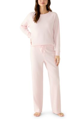 OLIVE + OAK Women's Brushed Knit Top and Thermal Pants Set