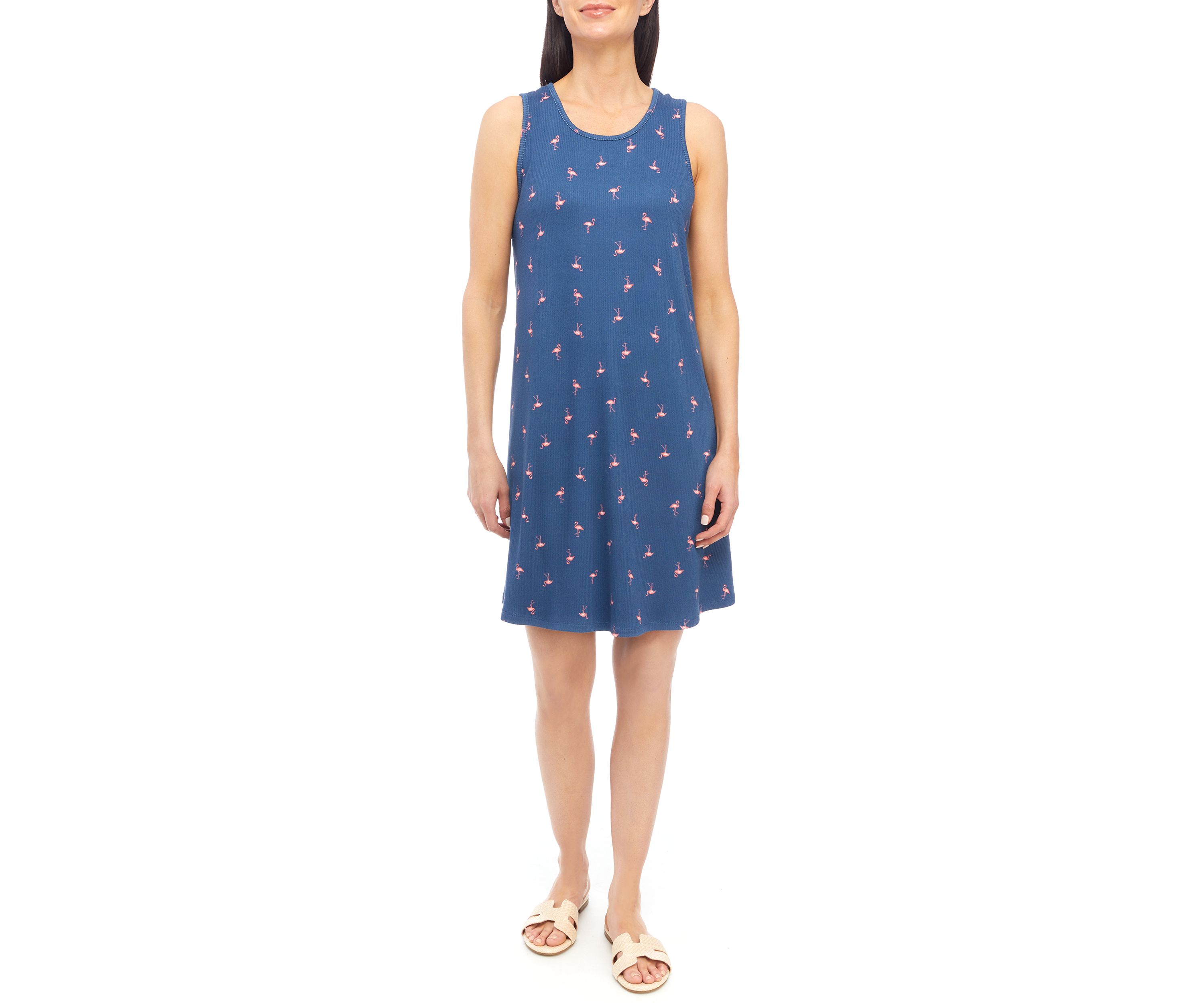 Womens Sleeveless Tank Knit Nightgown