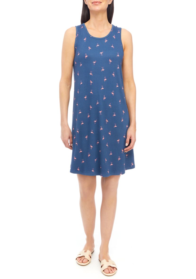 Womens Sleeveless Tank Knit Nightgown