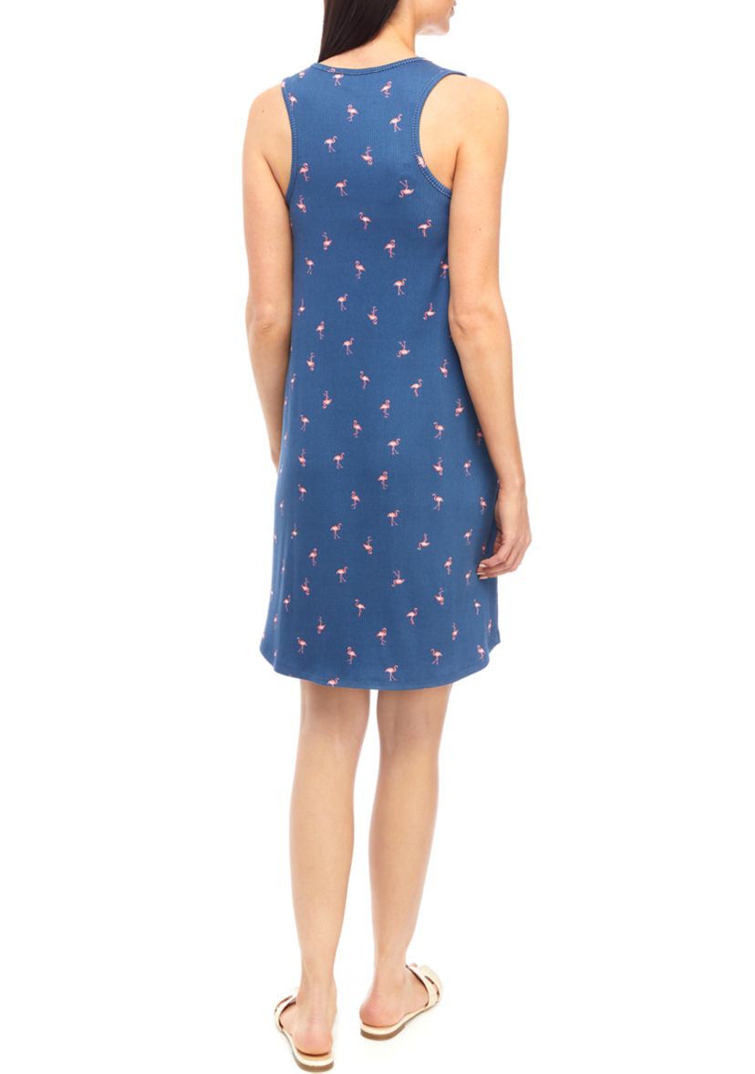 Womens Sleeveless Tank Knit Nightgown