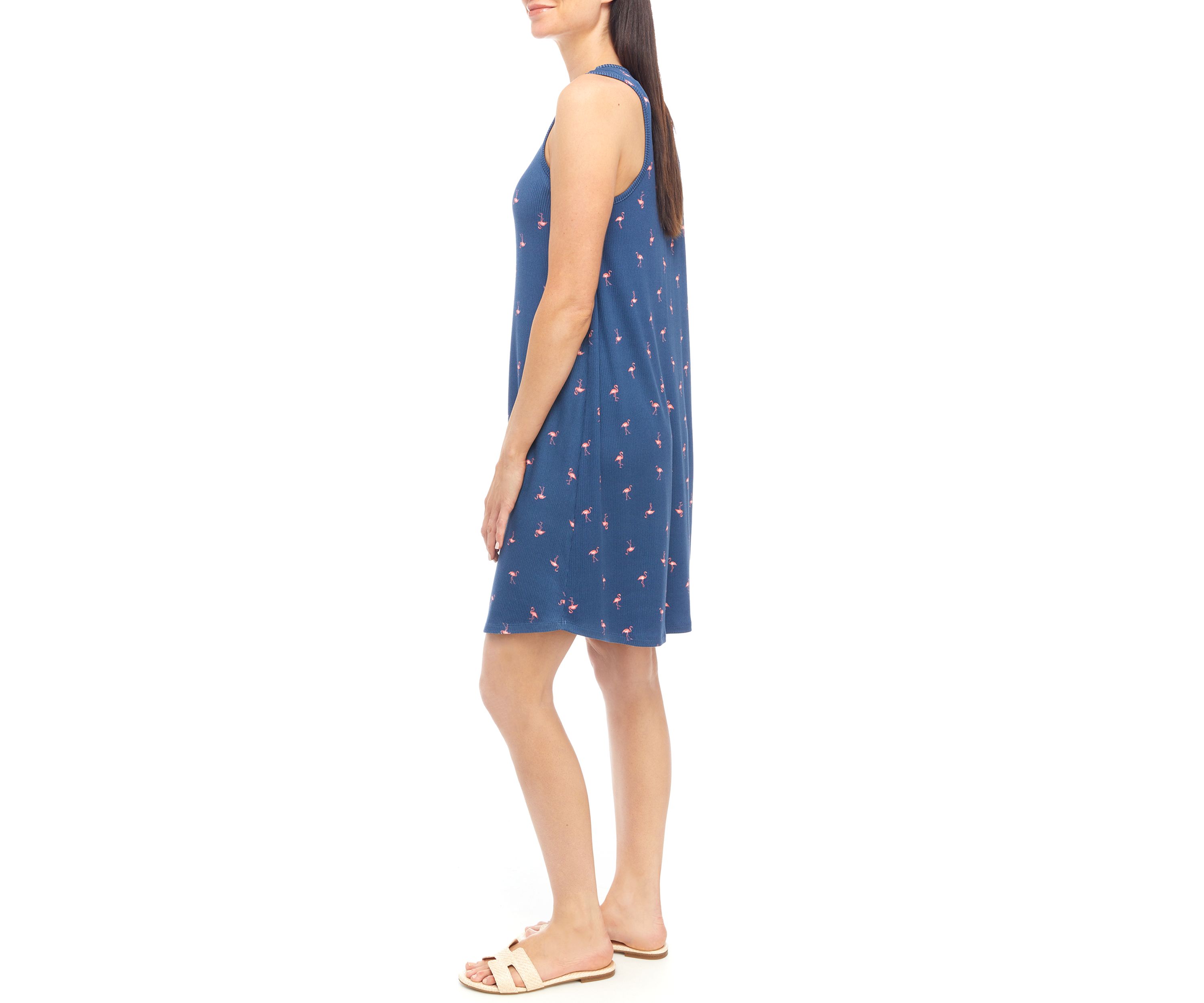 Womens Sleeveless Tank Knit Nightgown
