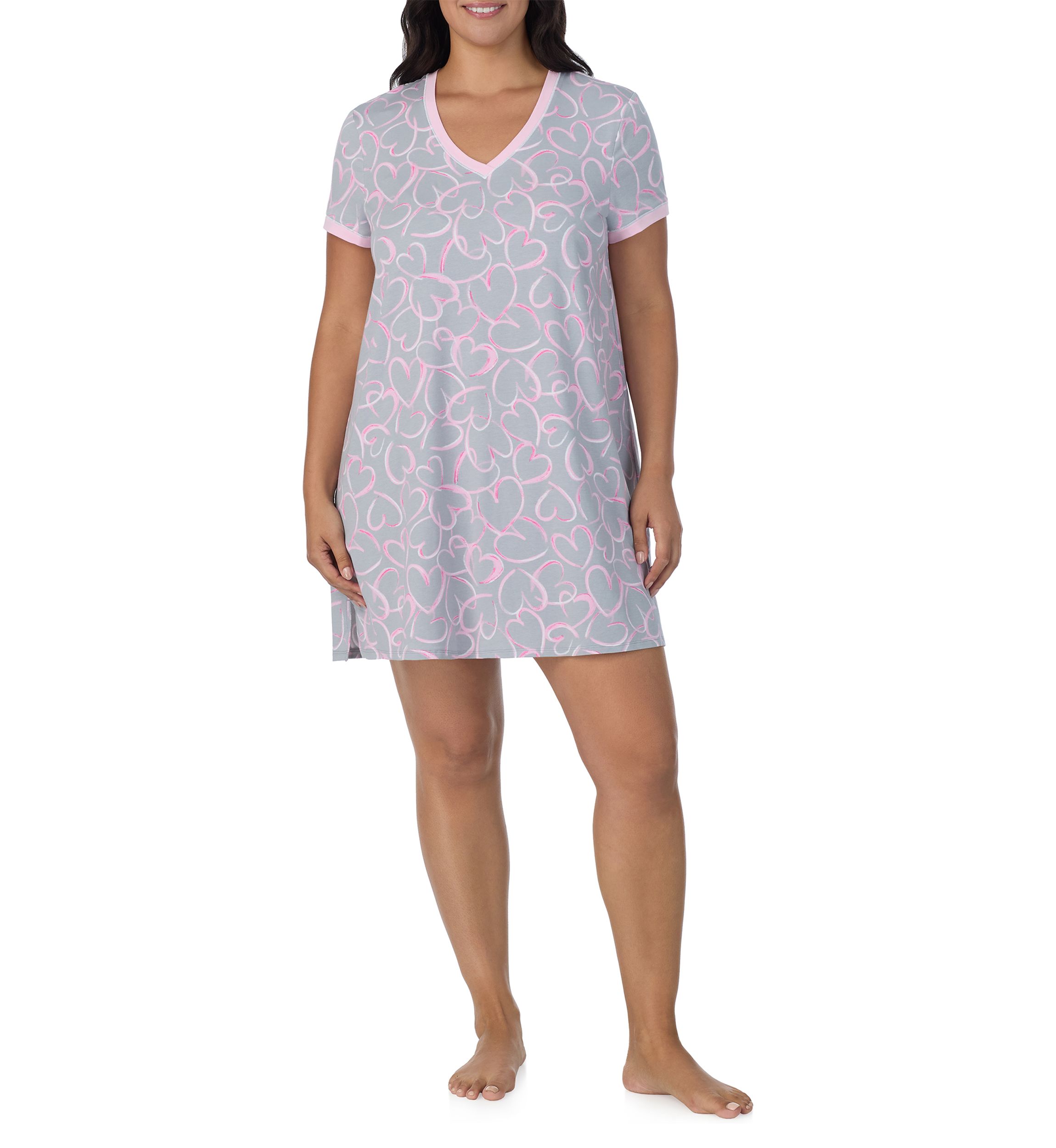 Plus Size Short Sleeve Sleepshirt 