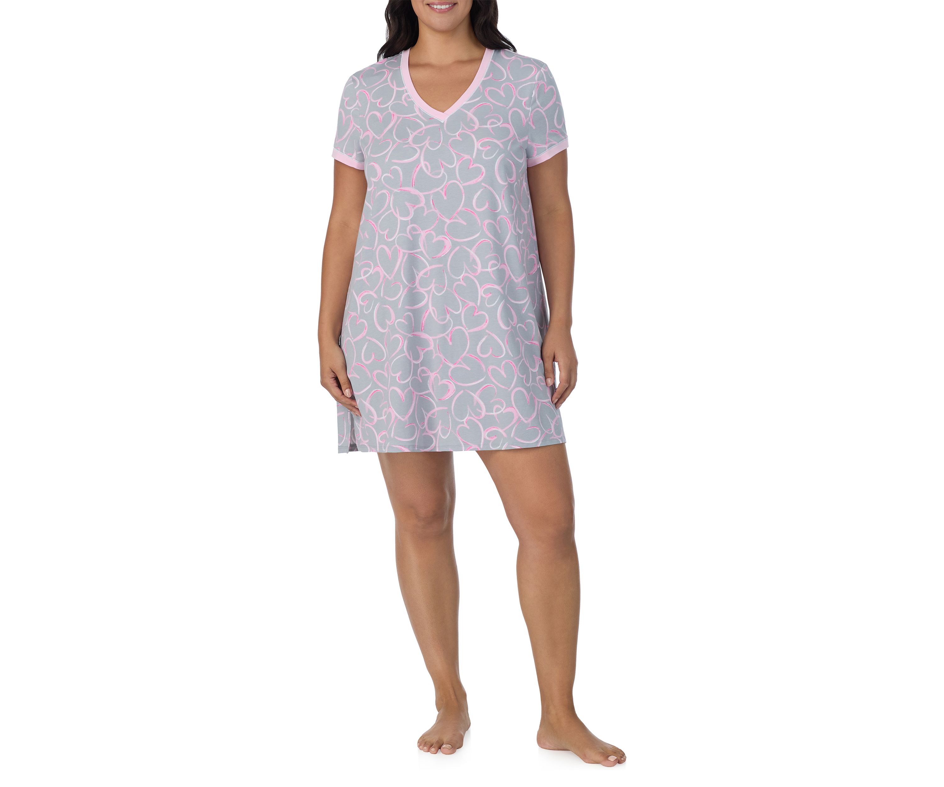 Plus Size Short Sleeve Sleepshirt 