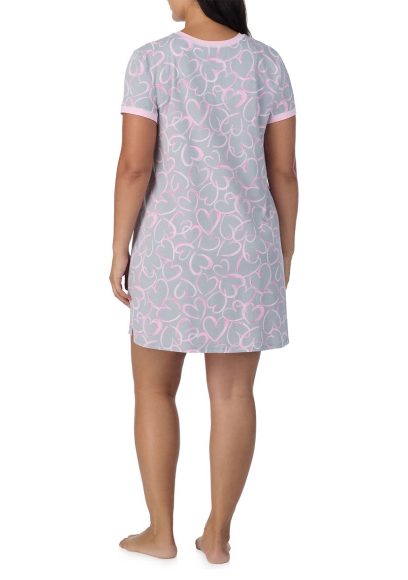 Plus Size Short Sleeve Sleepshirt 