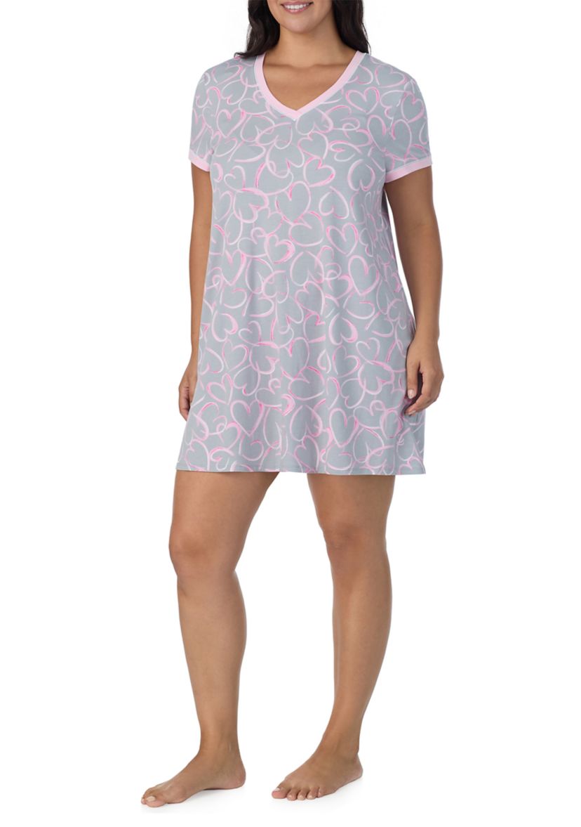 Plus Size Short Sleeve Sleepshirt 