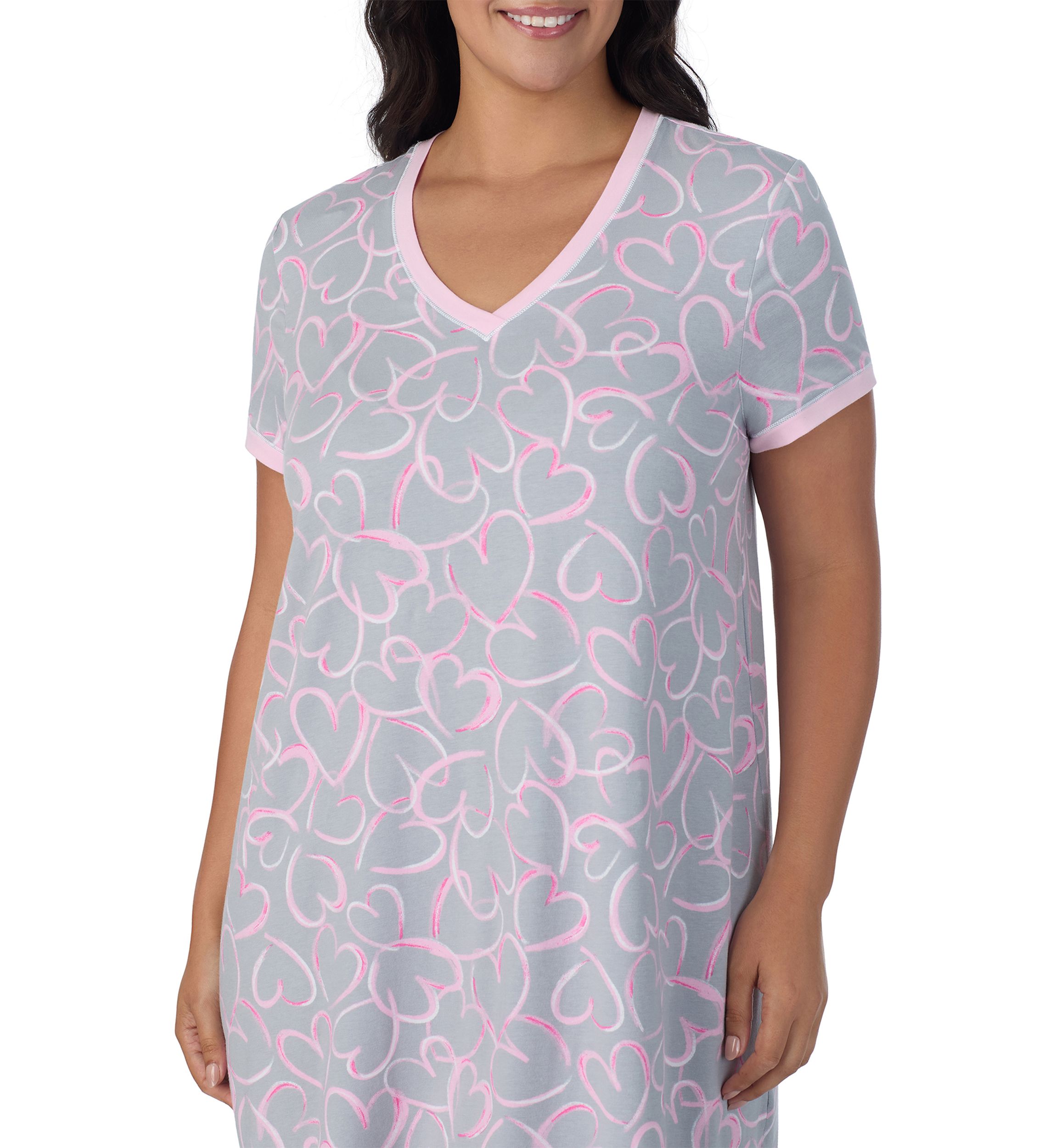 Plus Size Short Sleeve Sleepshirt 