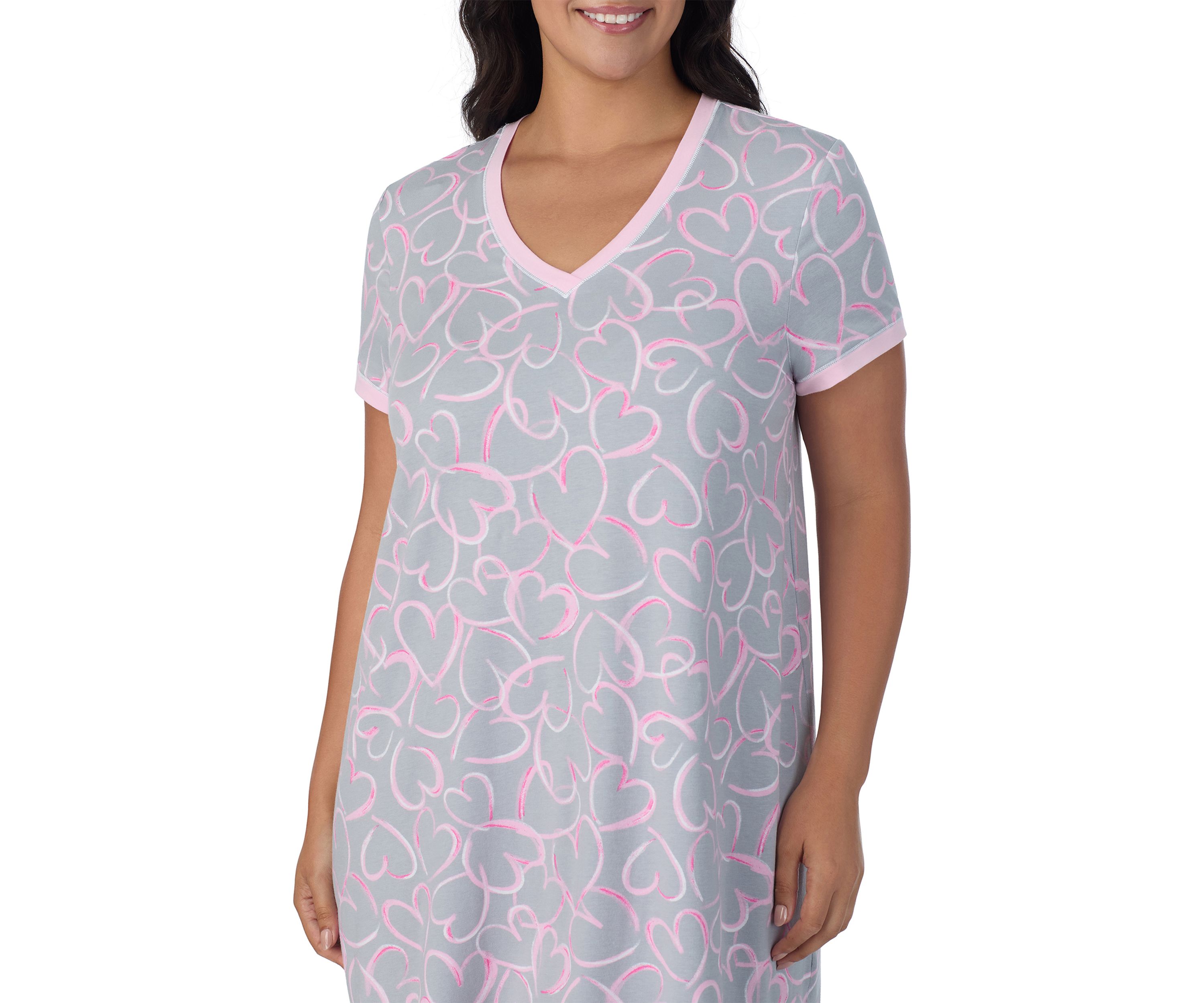 Plus Size Short Sleeve Sleepshirt 