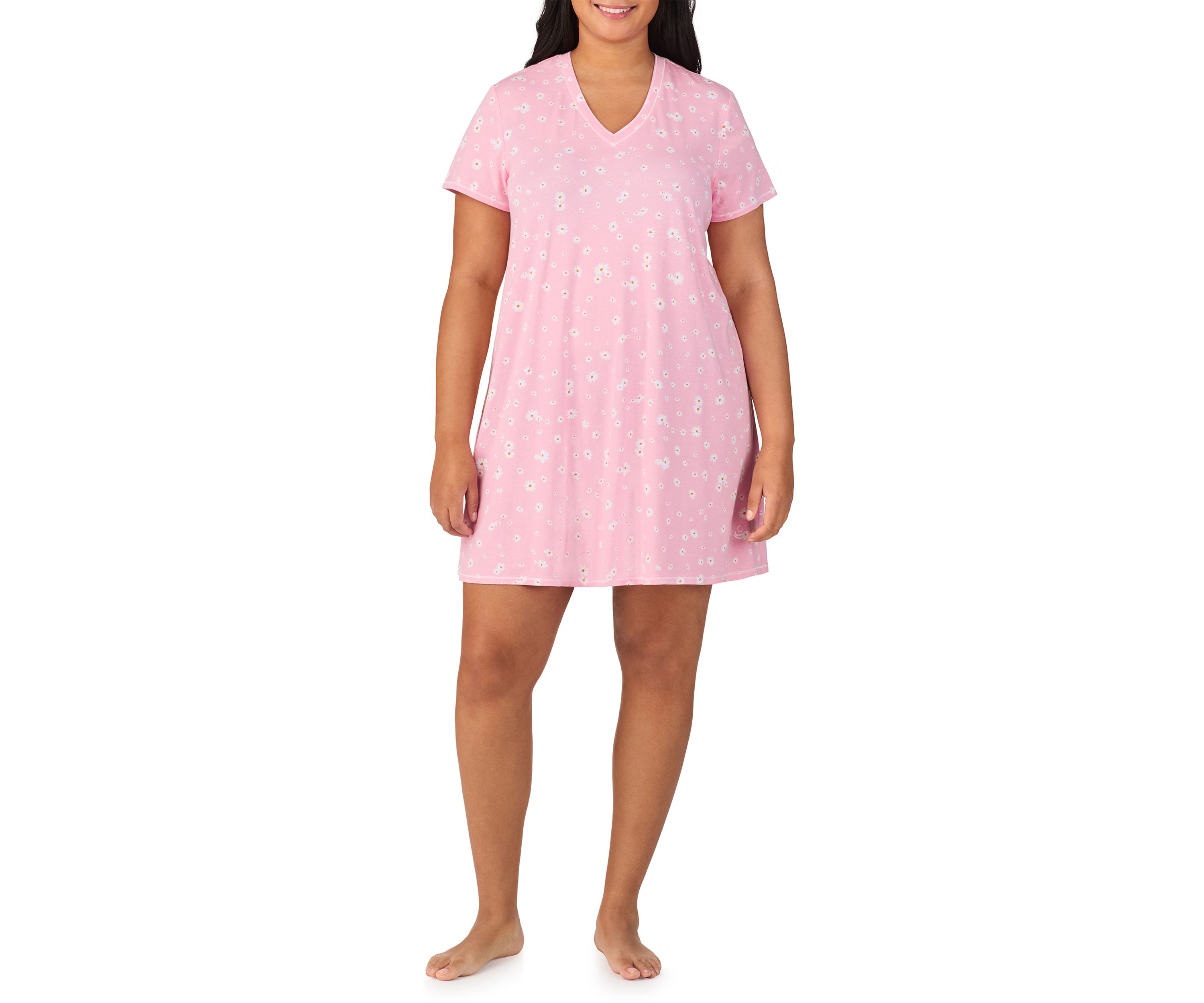 Plus Size   Short Sleeve Sleepshirt 