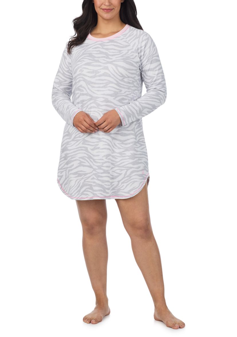 Plus Size Long Sleeve Sleepshirt 