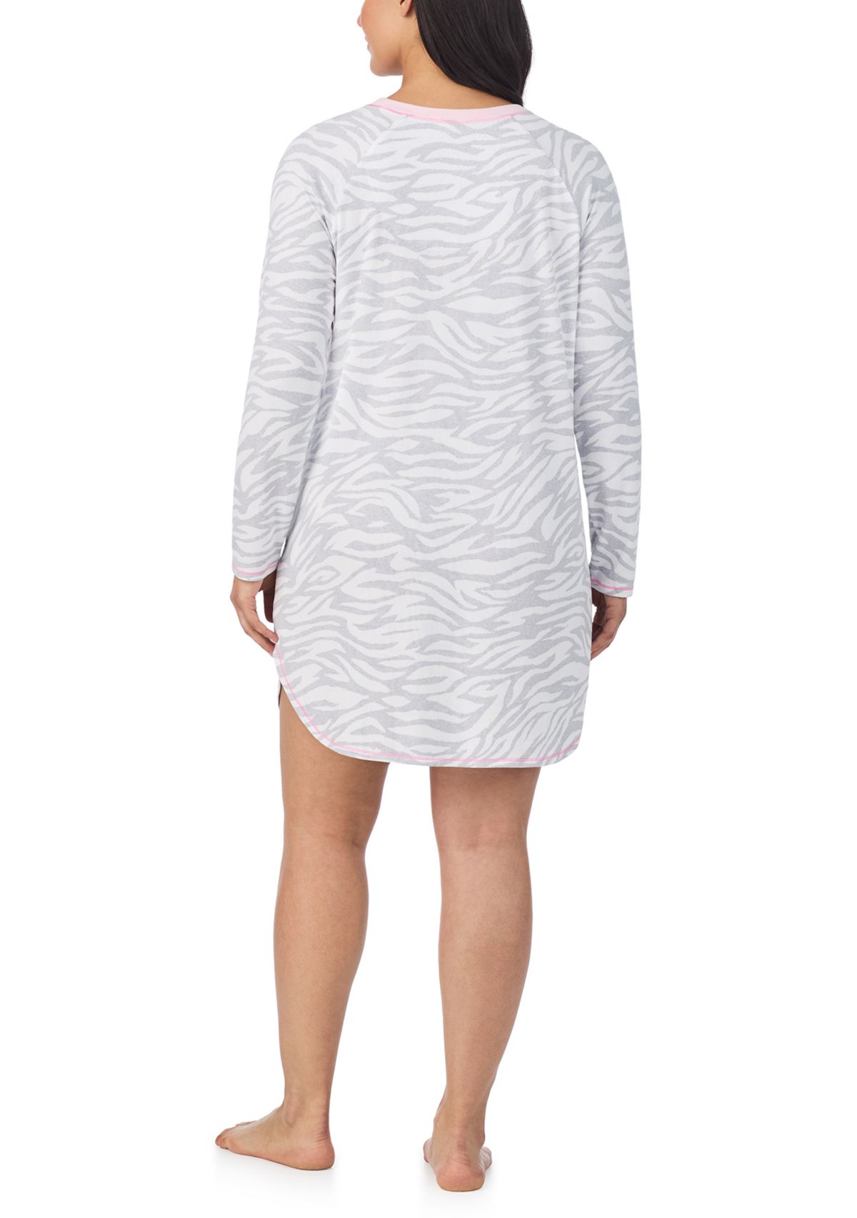 Plus Size Long Sleeve Sleepshirt 