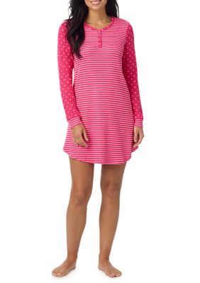 Cuddl Duds Women's Long Sleeve Sleepshirt, XL