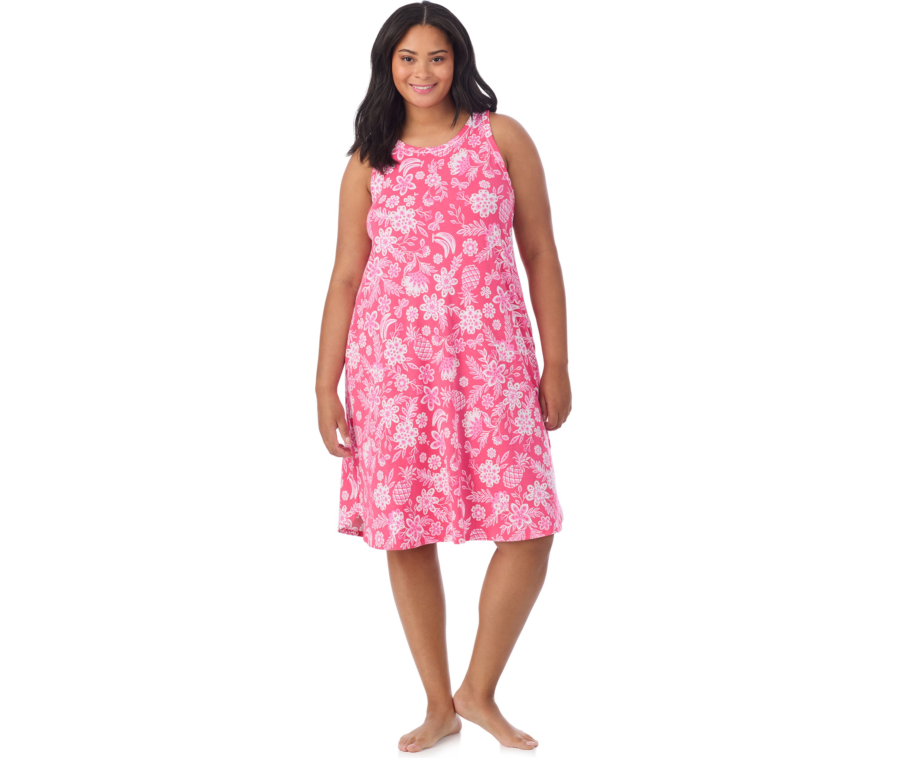 Plus Size Sleeveless Midi Gown