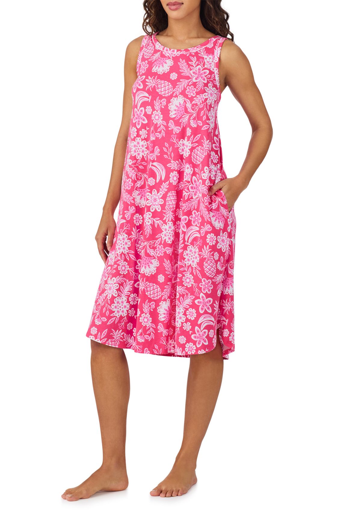 Womens Sleeveless Midi Gown