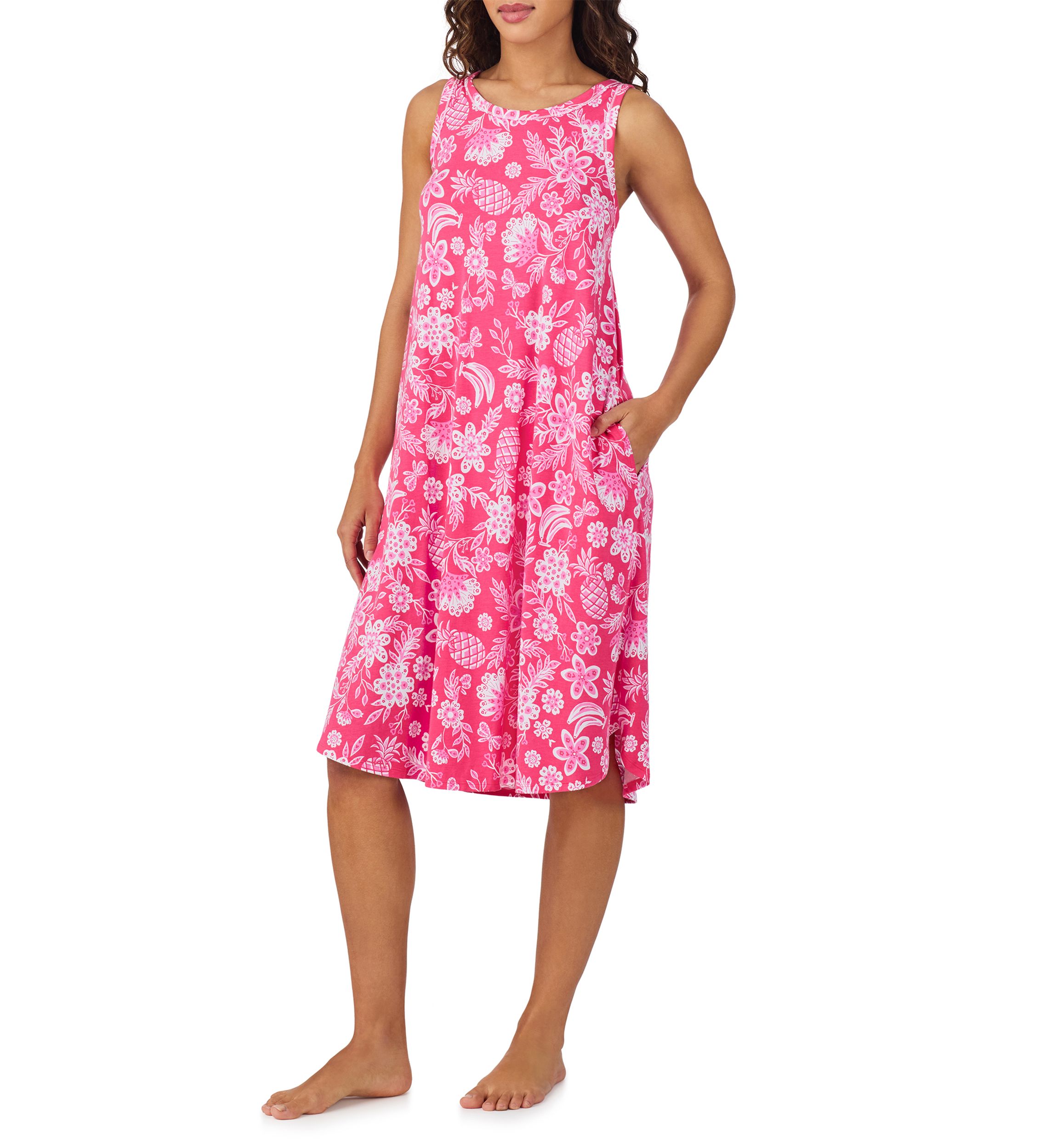 Womens Sleeveless Midi Gown