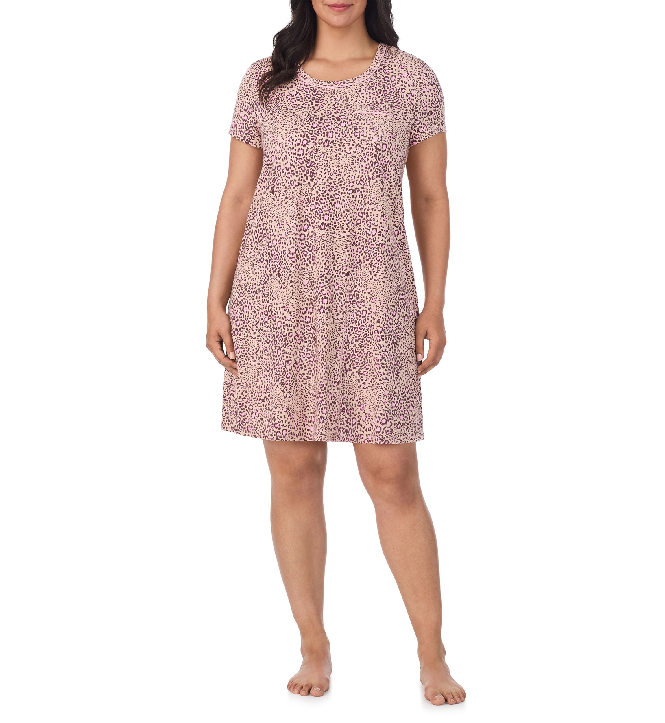 Plus Size Short Sleeve Chemise
