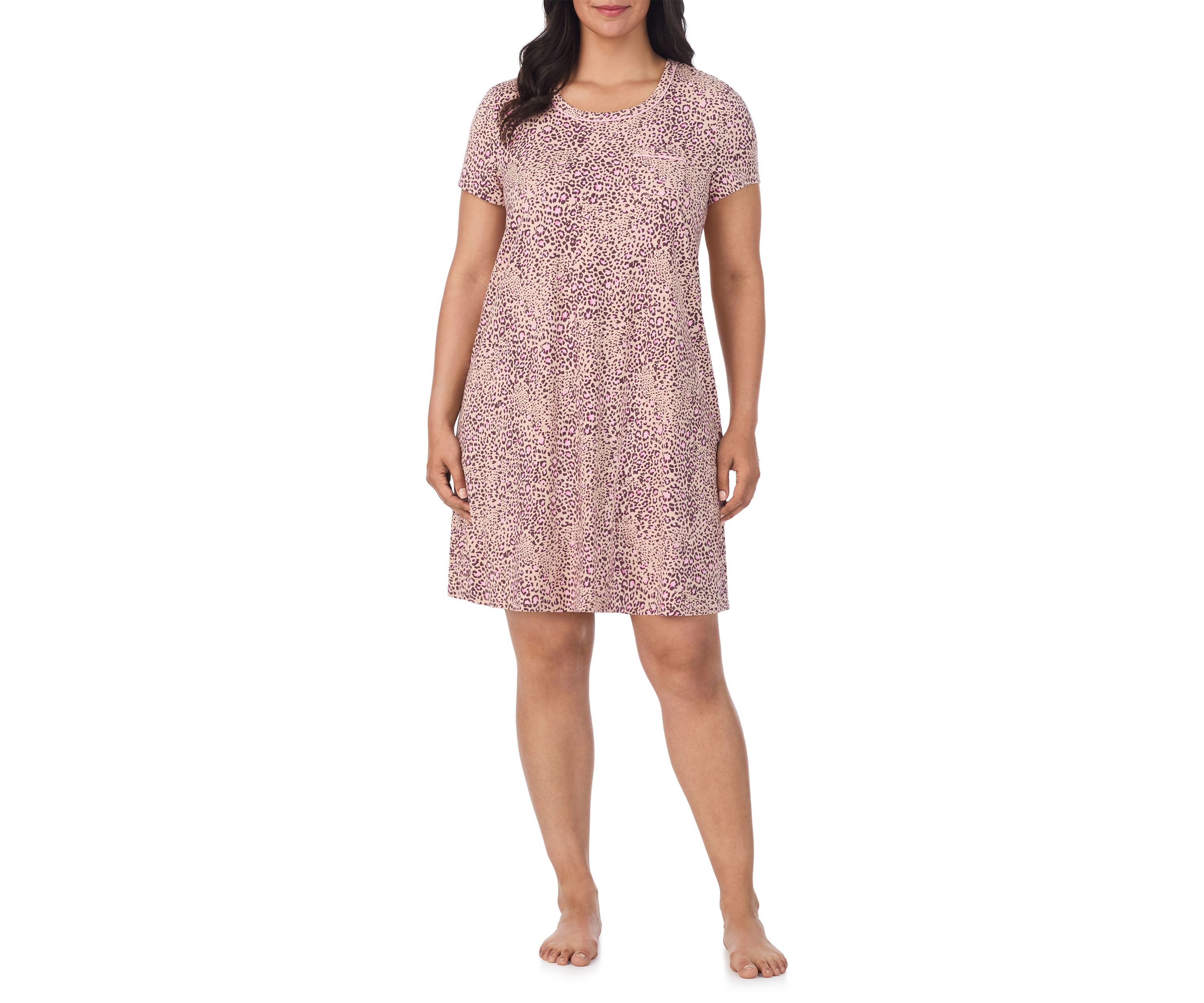 Plus Size Short Sleeve Chemise