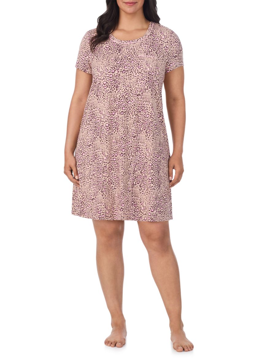 Plus Size Short Sleeve Chemise