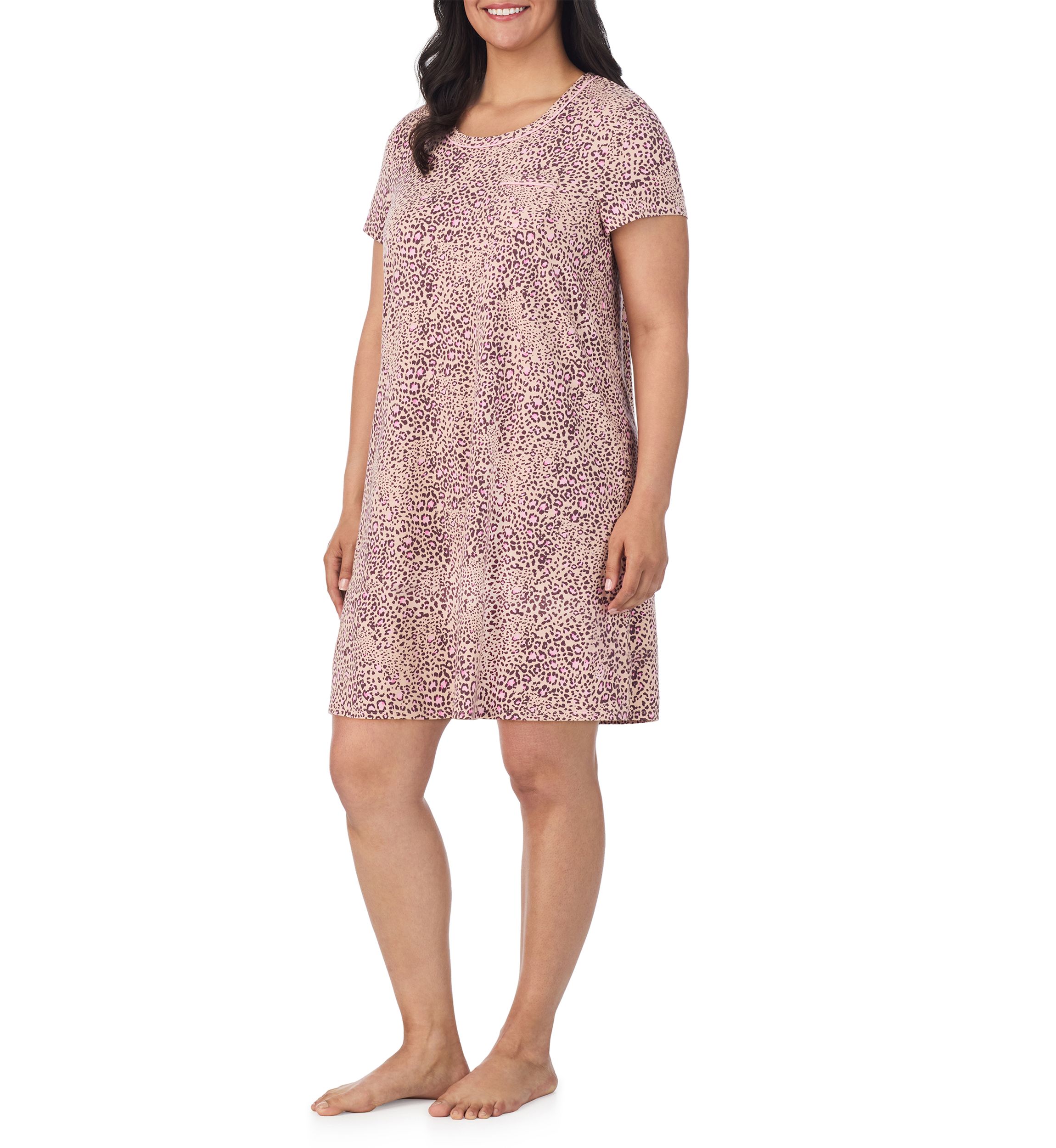 Plus Size Short Sleeve Chemise