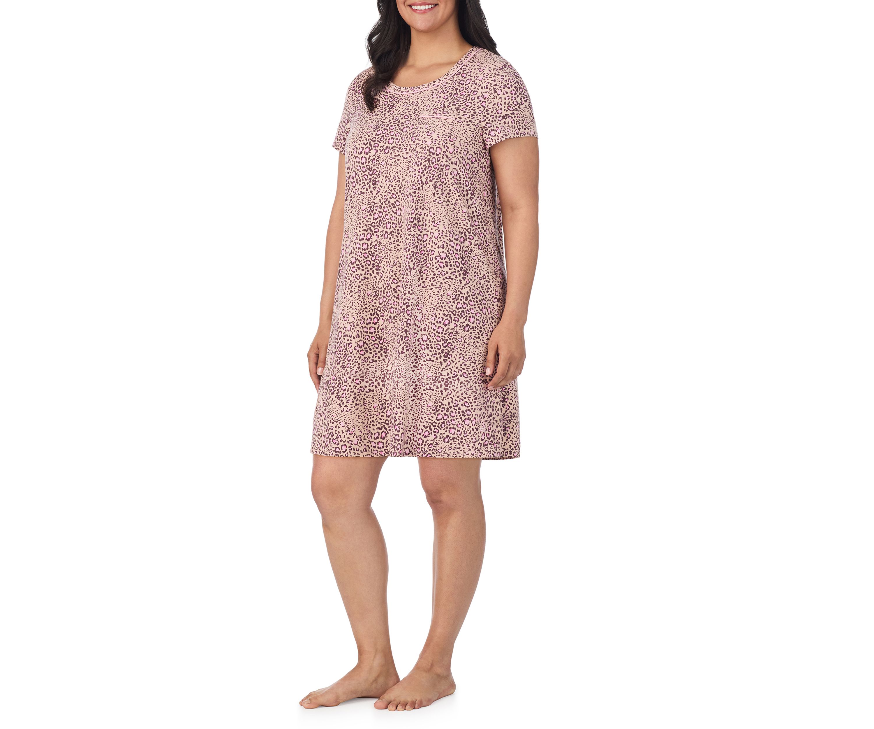 Plus Size Short Sleeve Chemise