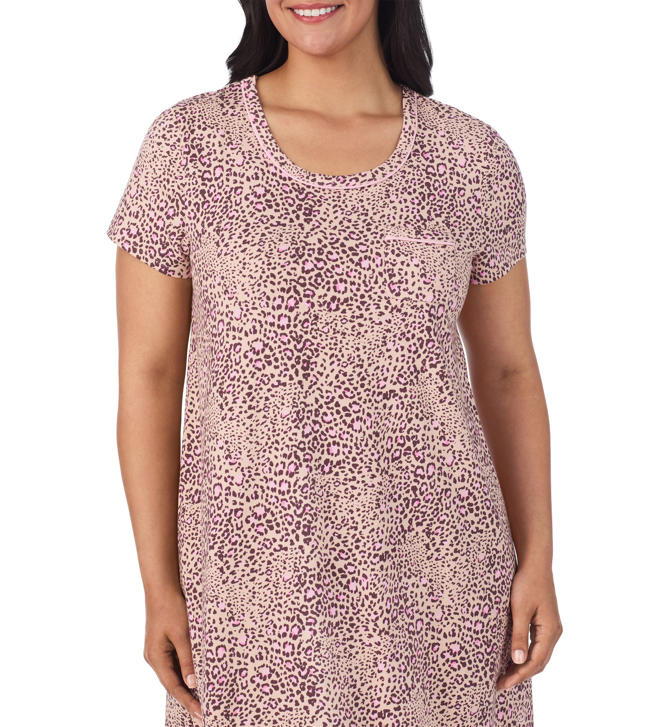 Plus Size Short Sleeve Chemise