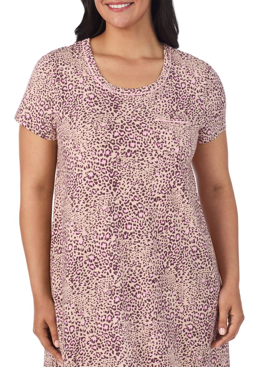 Plus Size Short Sleeve Chemise