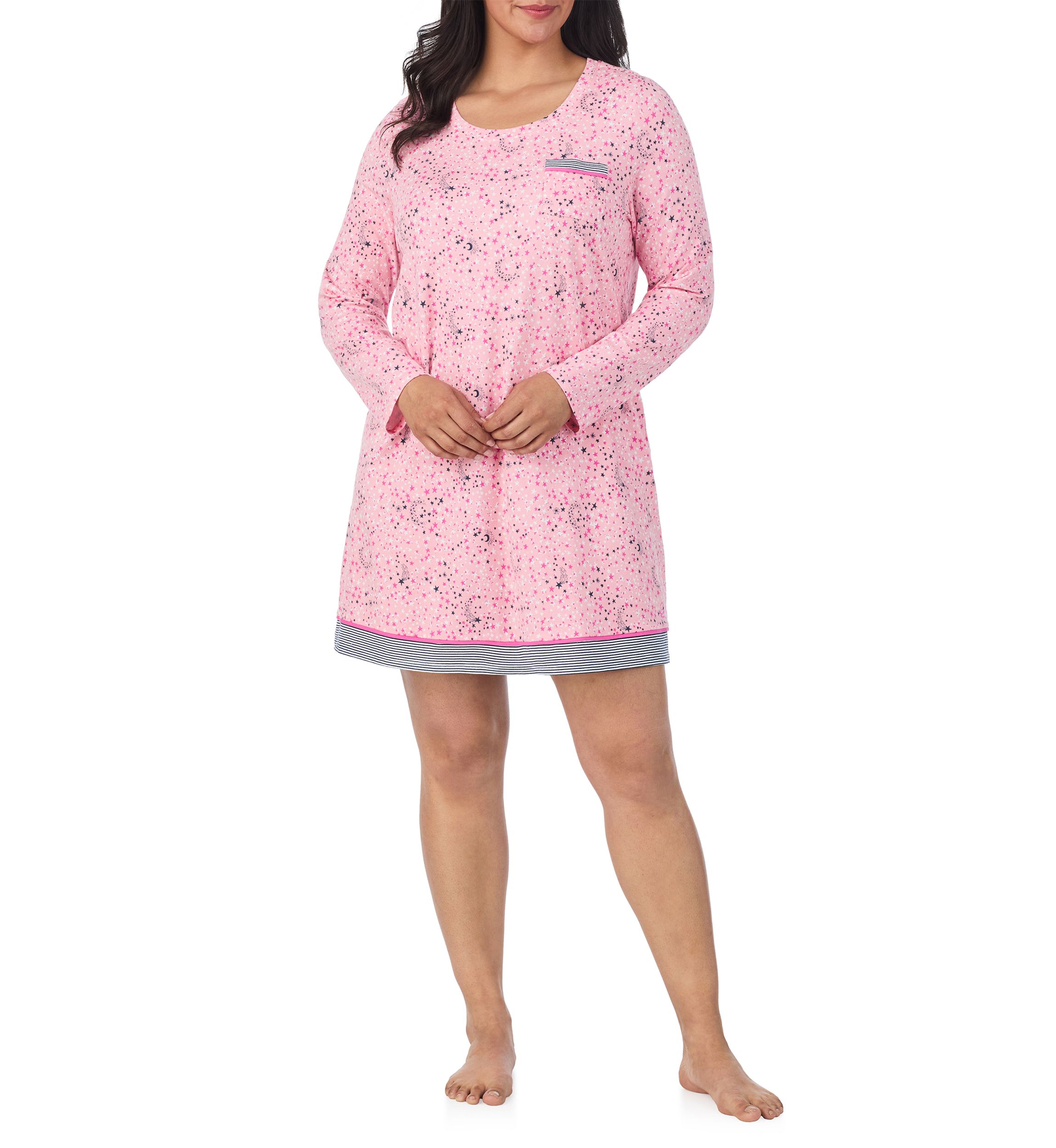 Plus Size Long Sleeve Chemise 