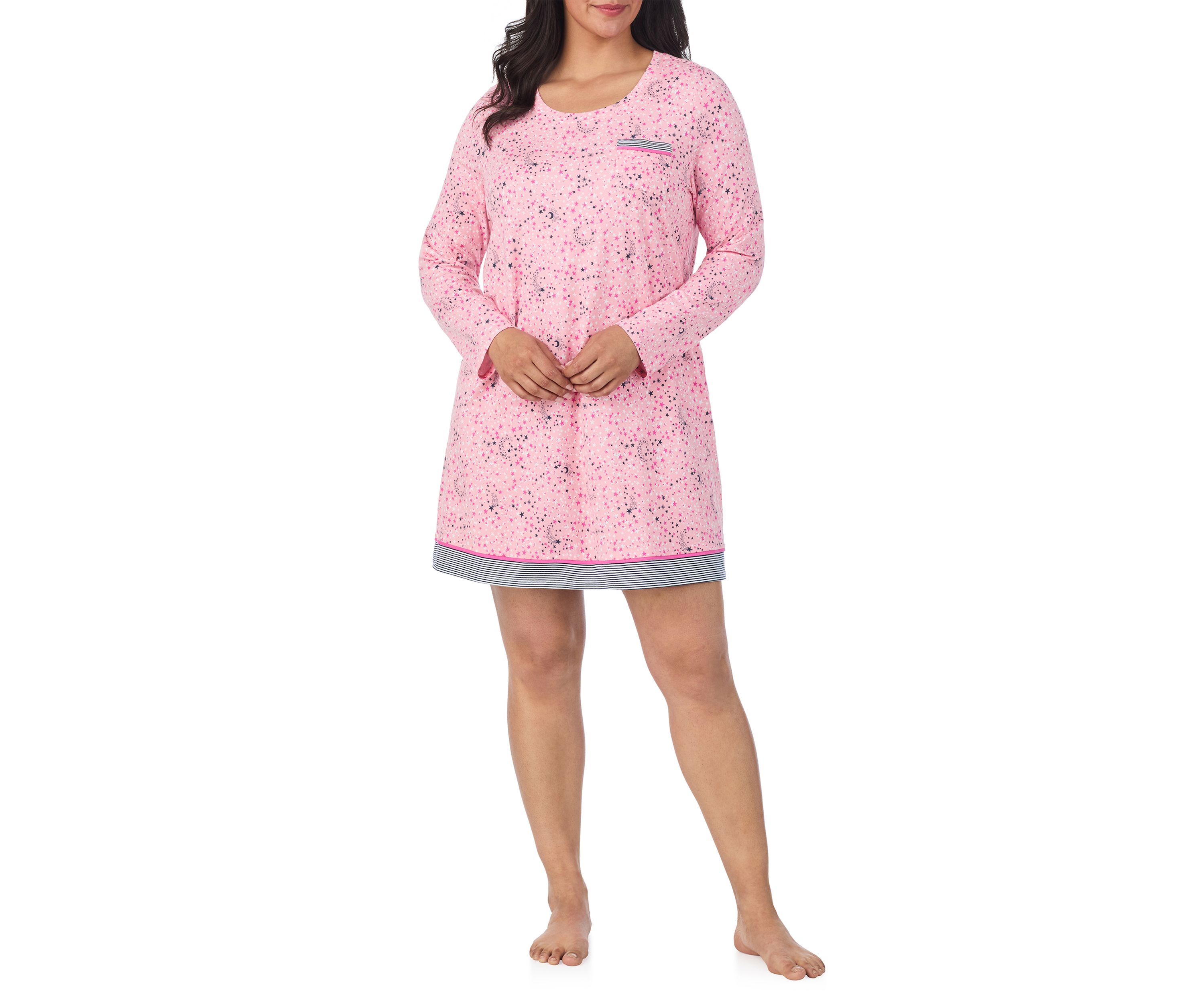 Plus Size Long Sleeve Chemise 