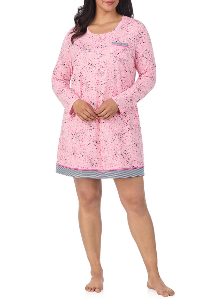 Plus Size Long Sleeve Chemise 