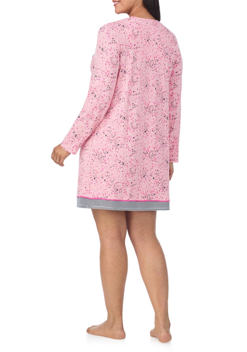 Plus Size Long Sleeve Chemise 