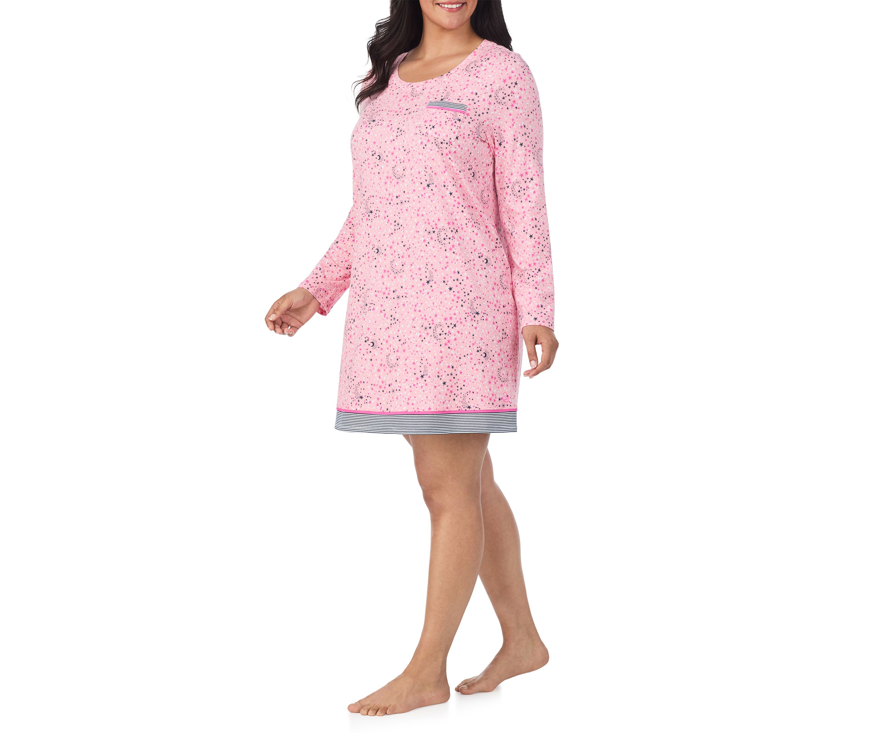 Plus Size Long Sleeve Chemise 