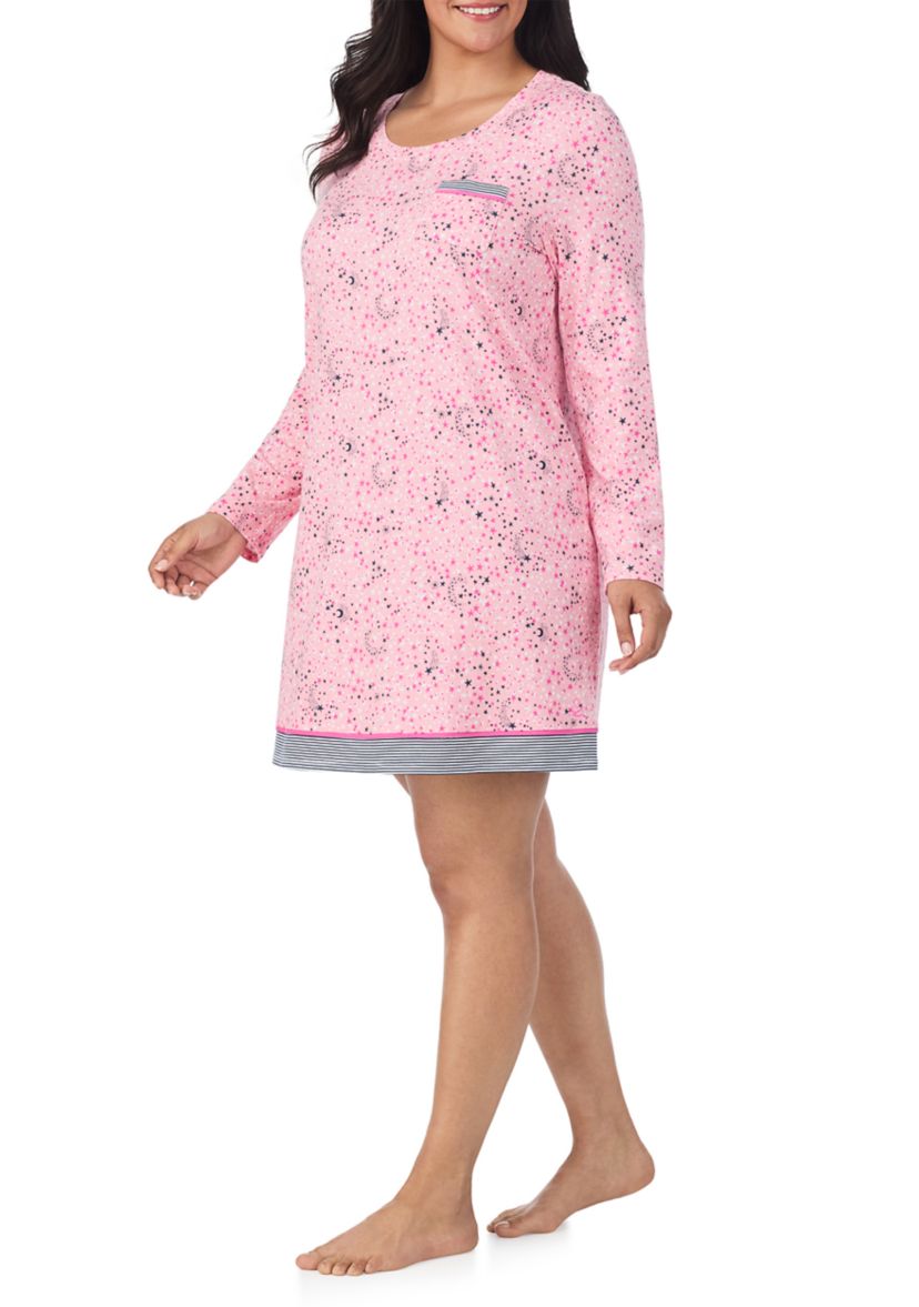Plus Size Long Sleeve Chemise 