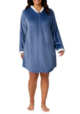 Cuddl Duds Women's Zip Up Robe with Hood