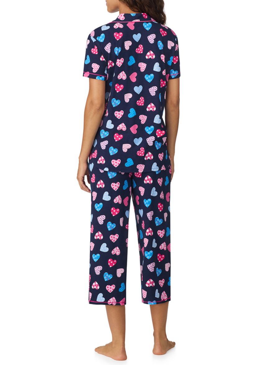 Short Sleeve Notch Pajama Set 