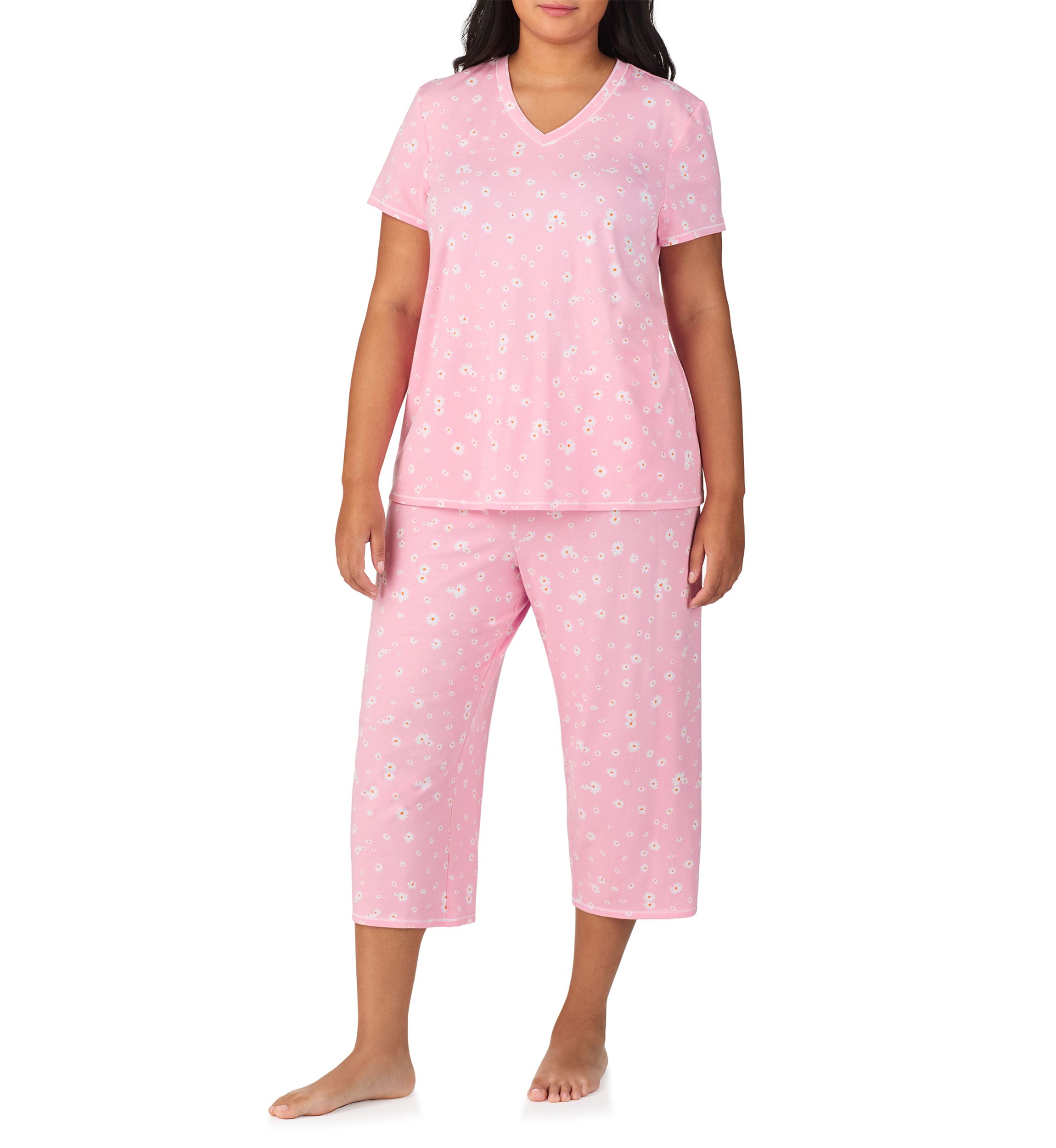 Plus Size Short Sleeve Top and Pant Set 