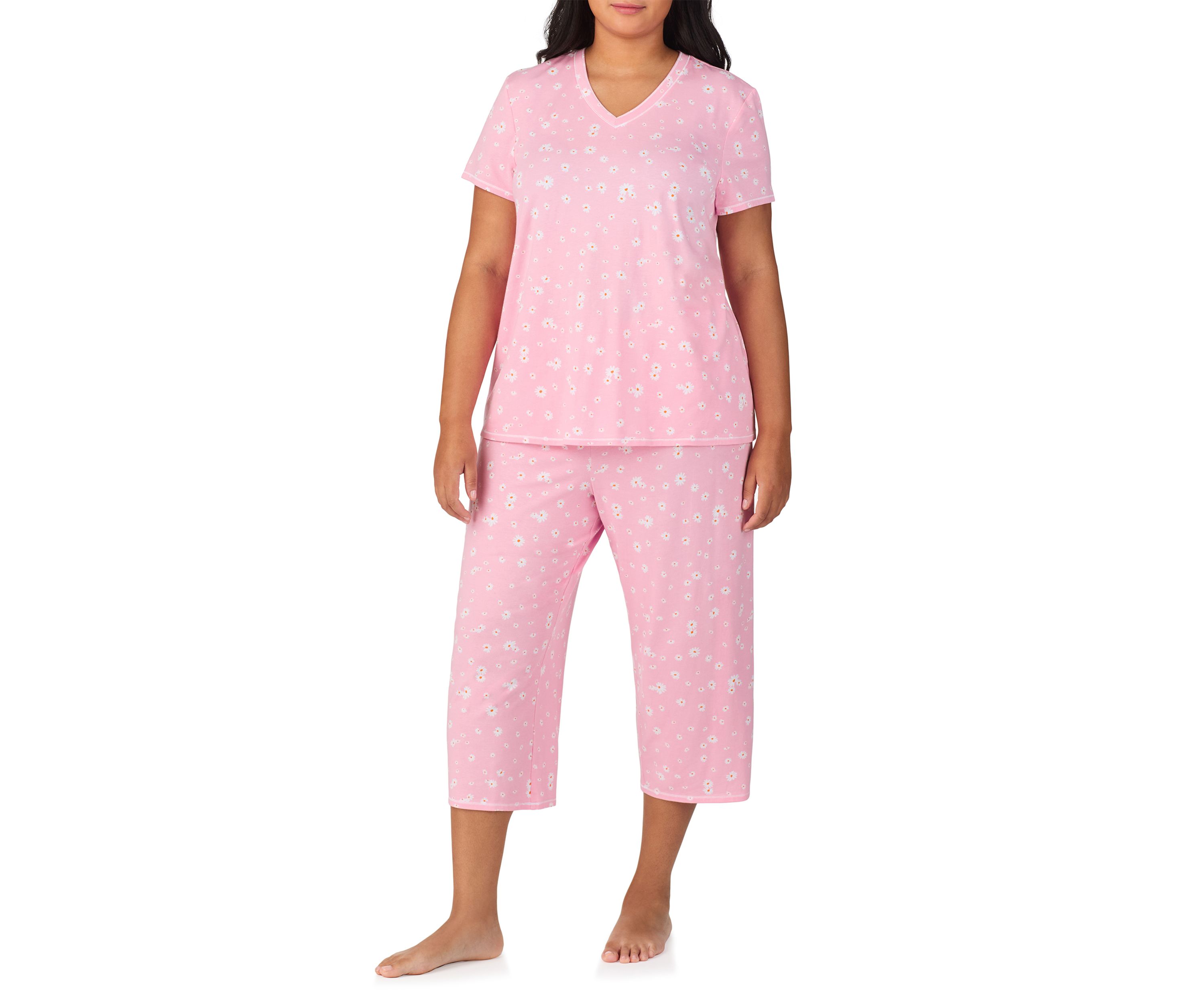 Plus Size Short Sleeve Top and Pant Set 