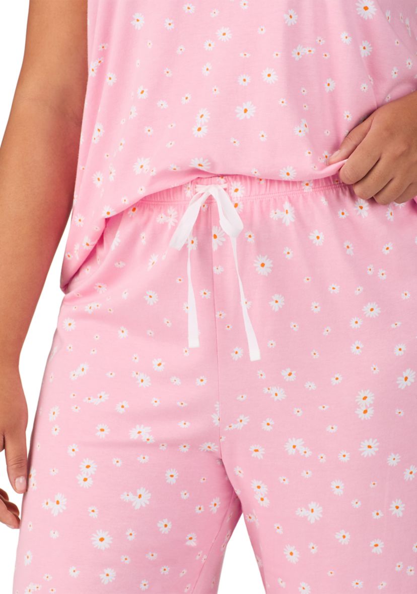 Plus Size Short Sleeve Top and Pant Set 