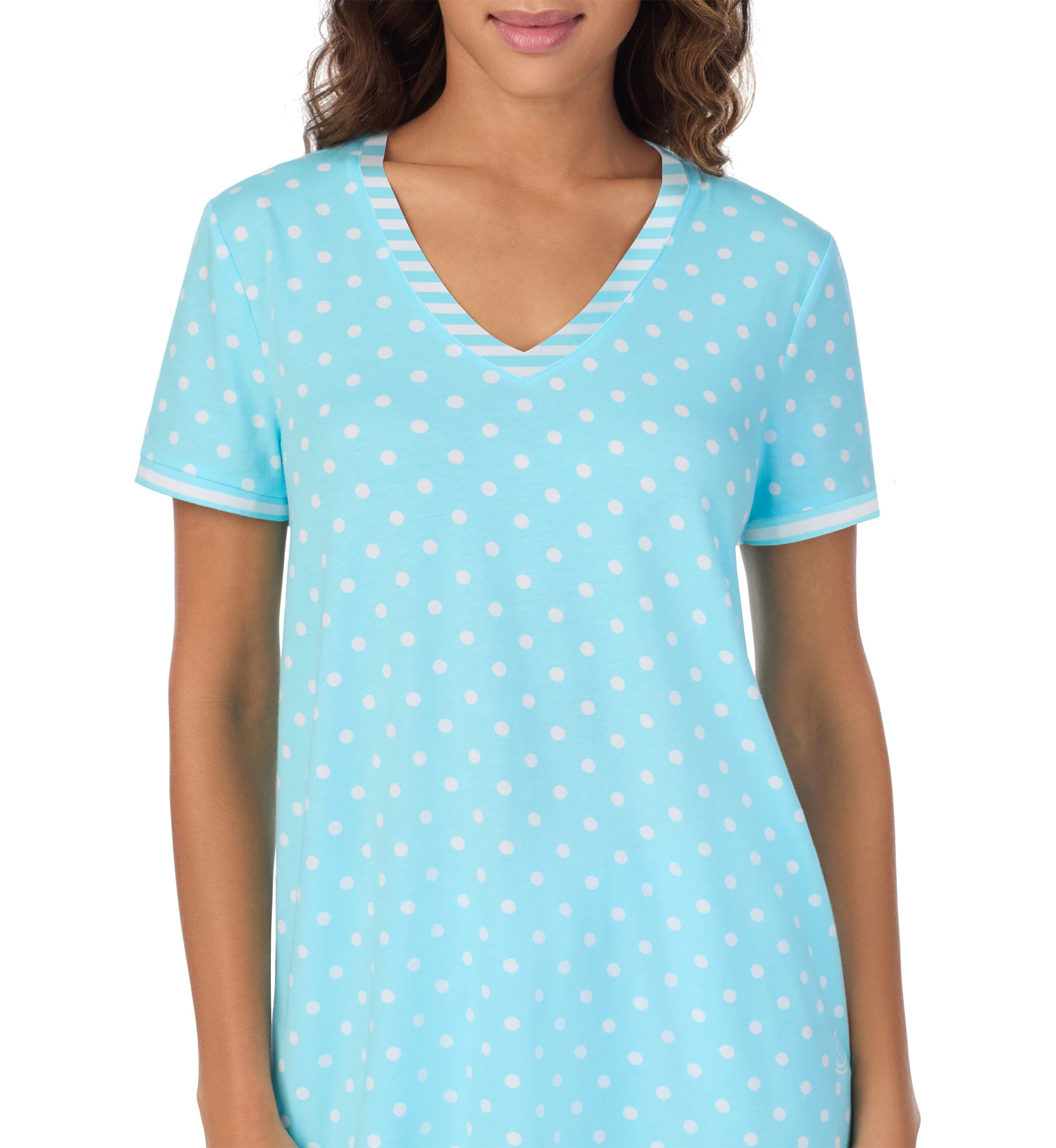 Cropped V-Neck Pajama Set