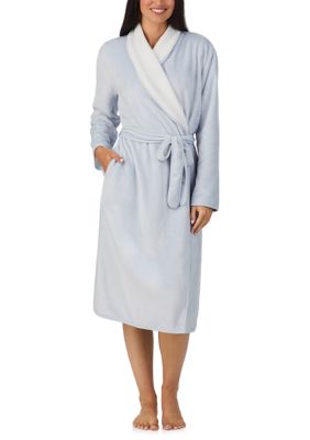 Cuddl Duds Women's Long Shawl Collar Robe, Medium