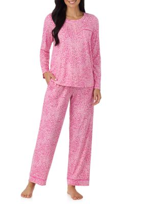 Cuddl Duds Women's Long Sleeve Shirt and Pants Pajama Set, XL