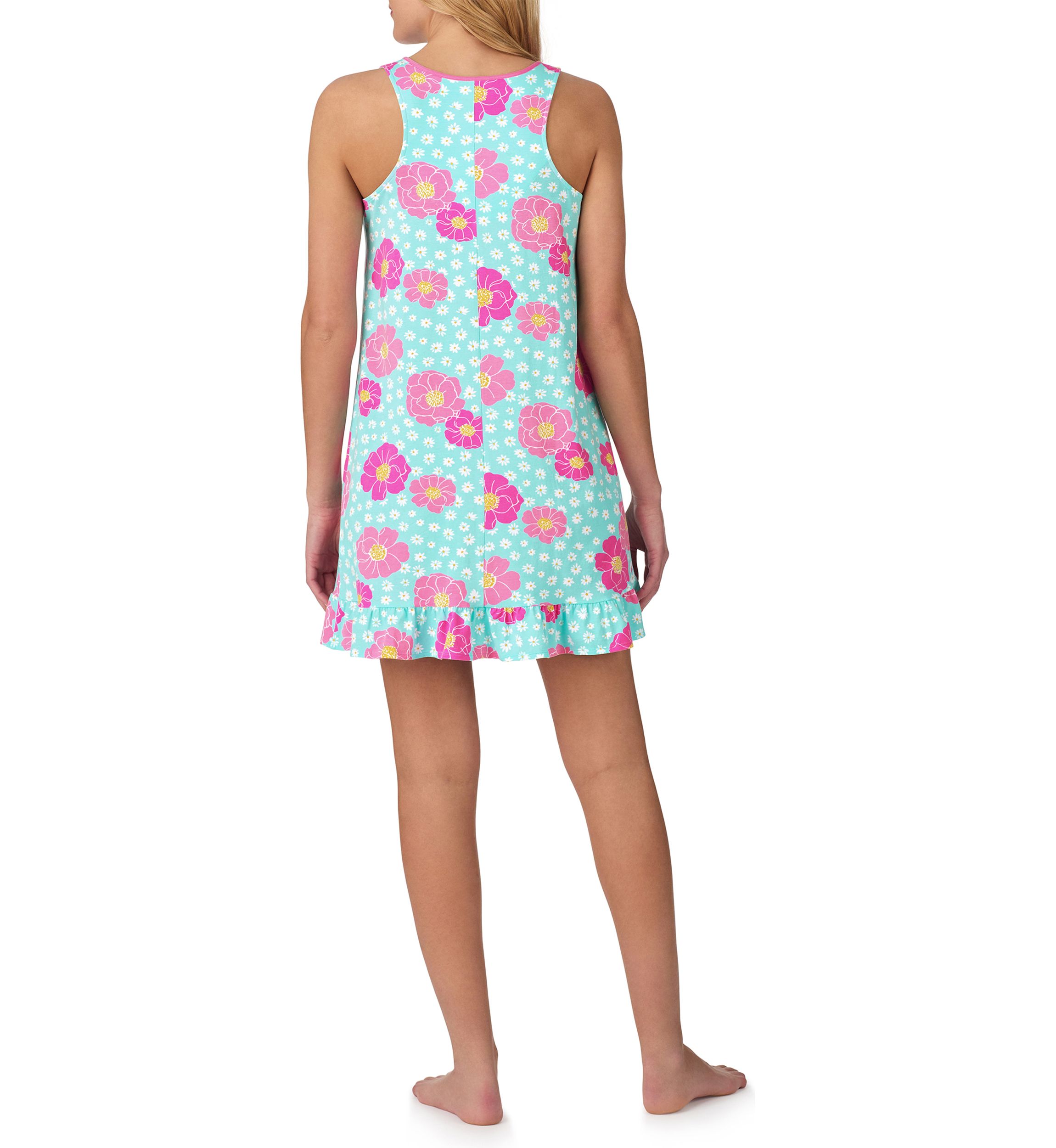 Sleeveless Printed Chemise