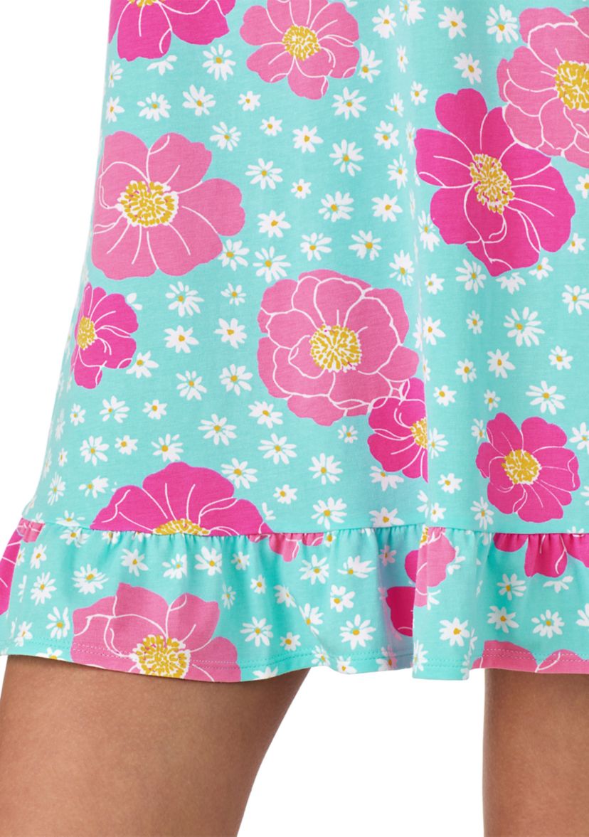 Sleeveless Printed Chemise