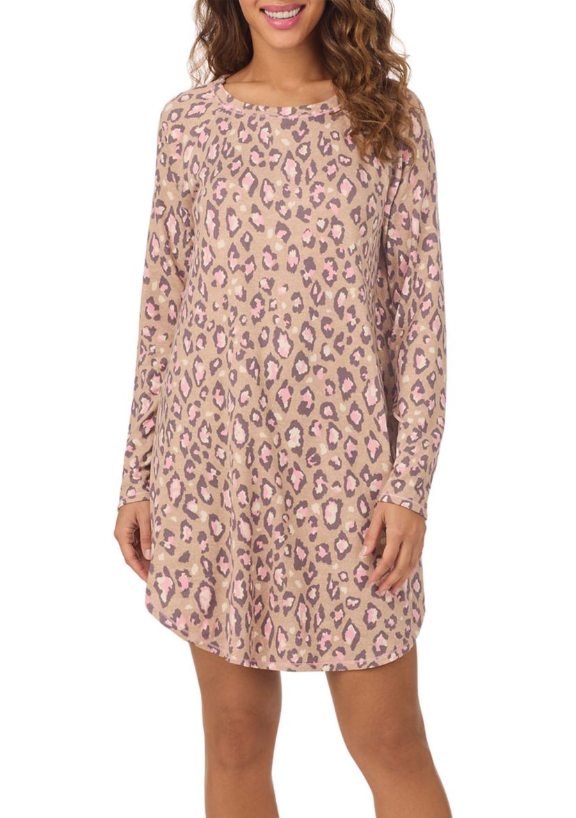 Long Sleeve Sweater Knit Sleepshirt 