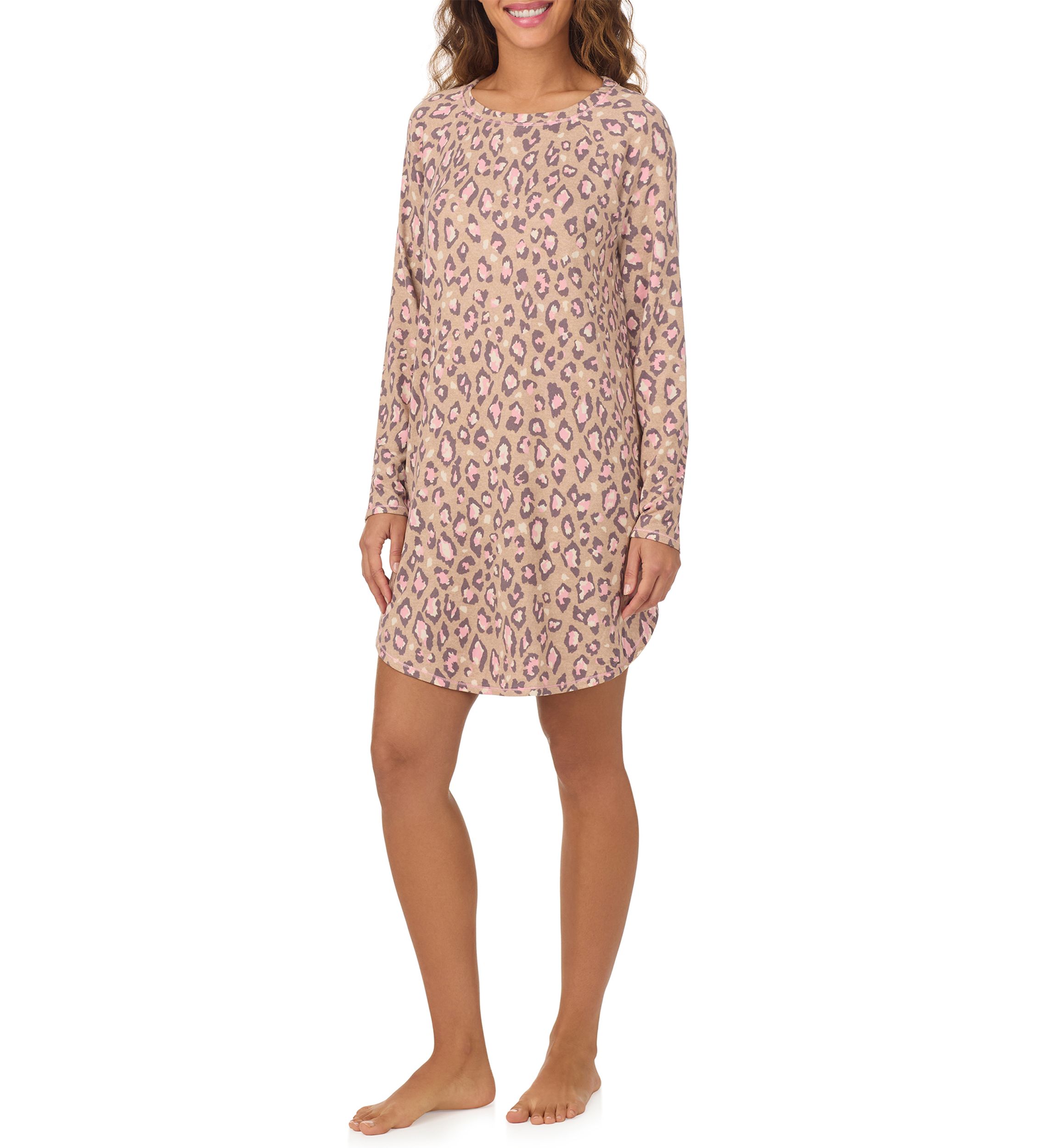 Long Sleeve Sweater Knit Sleepshirt 