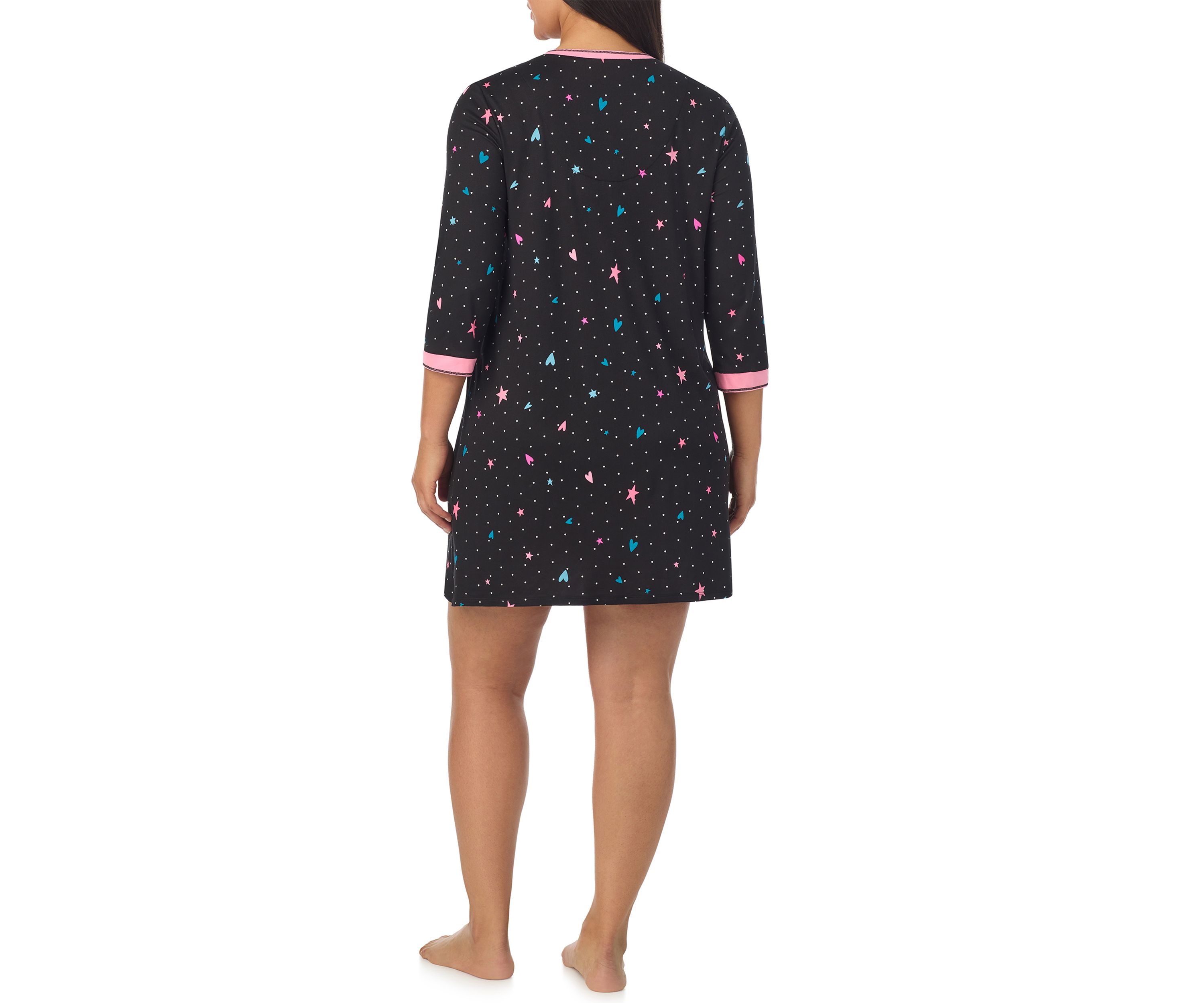 Plus Size Printed Sleepshirt