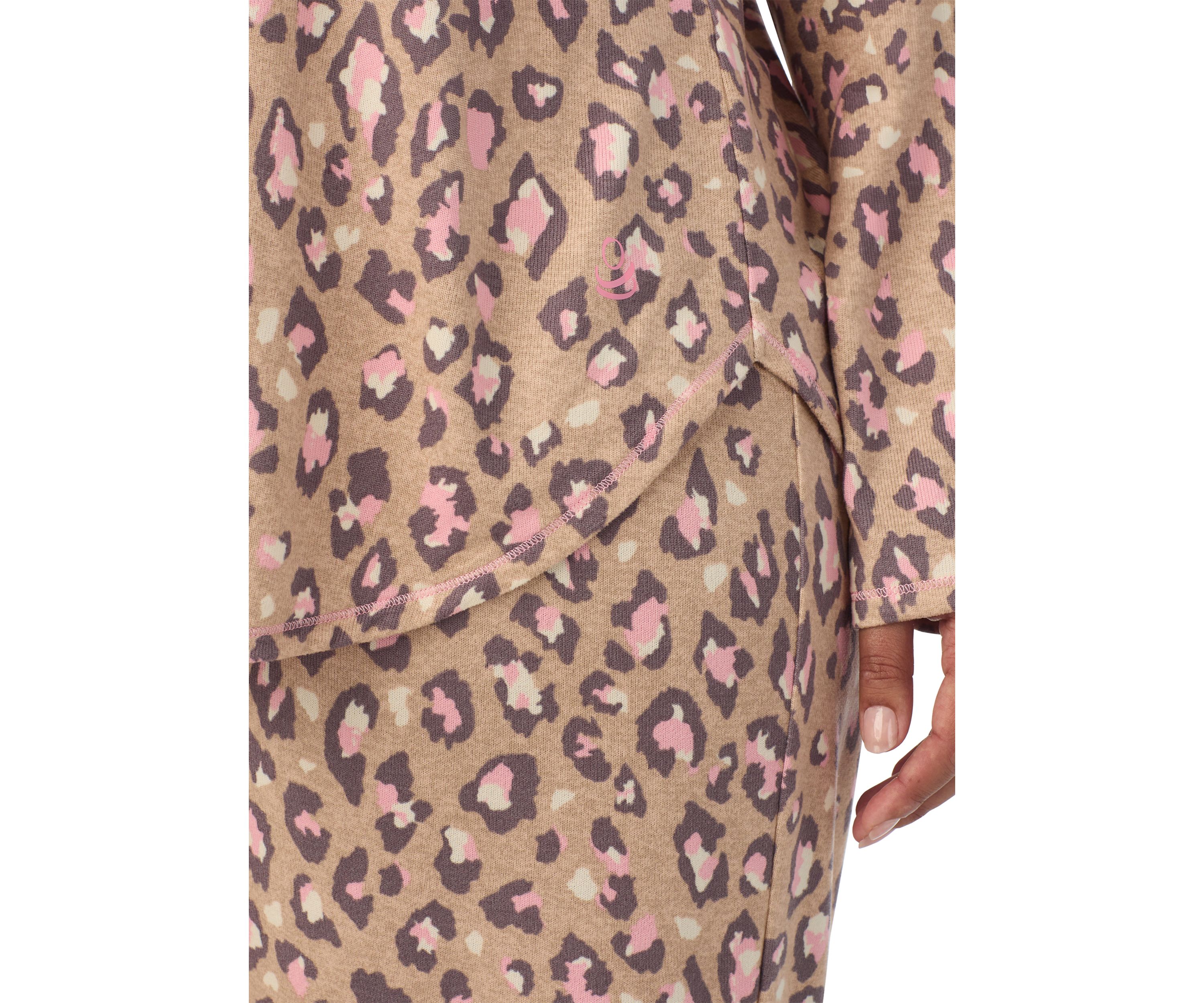 Plus Size Printed Sweater Knit Pajama Set