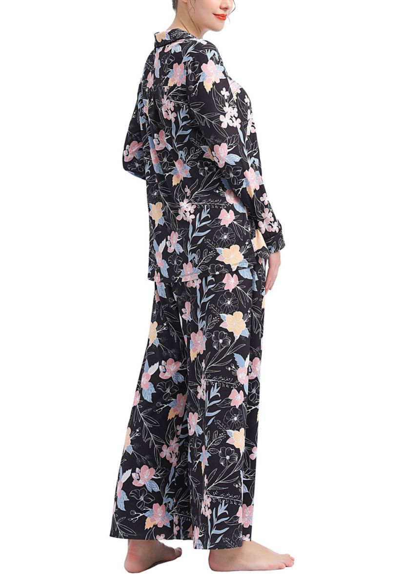 Lia Maternity/Nursing Floral Print Pajamas