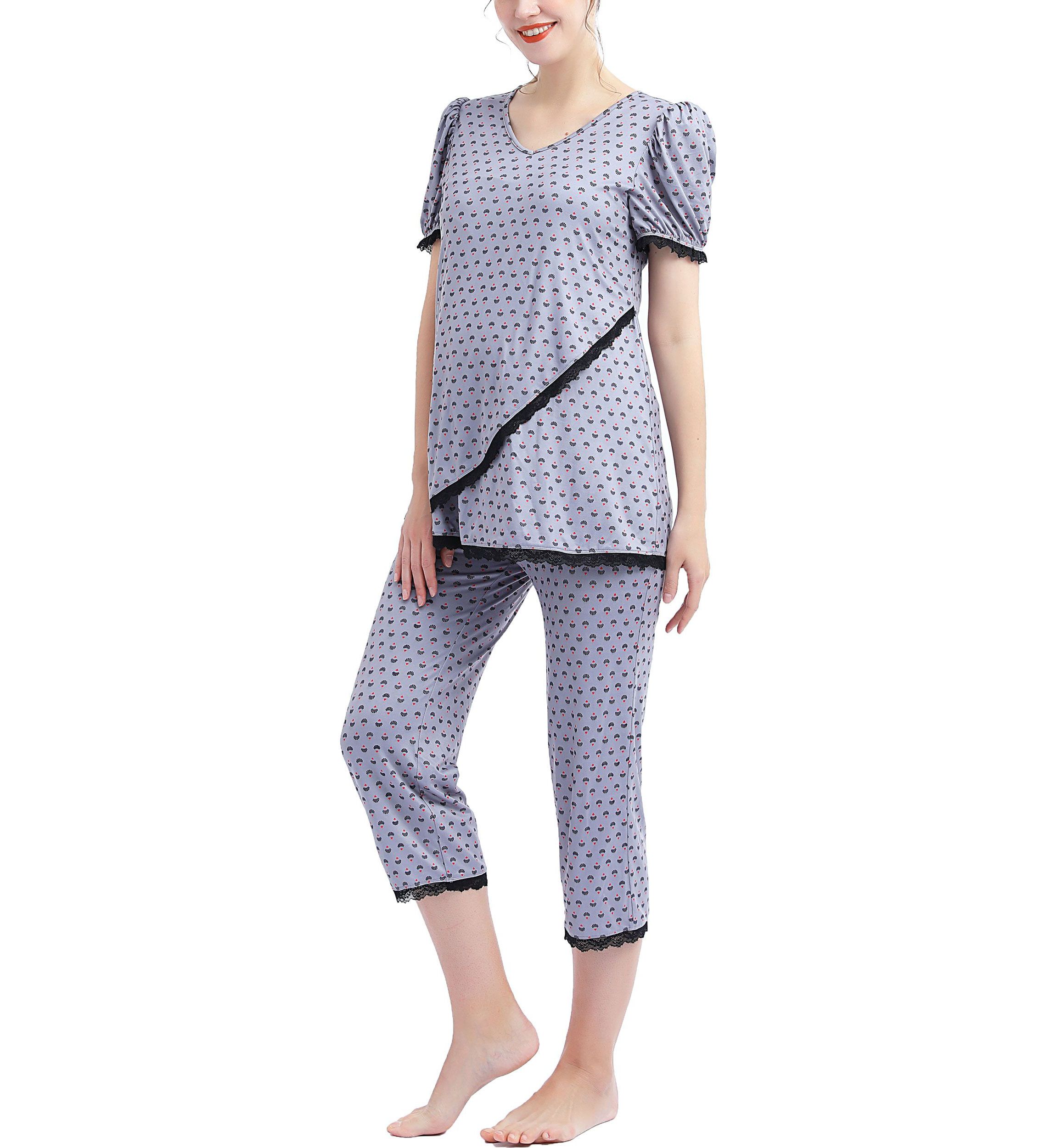 Drew Maternity/Nursing Pajama Set