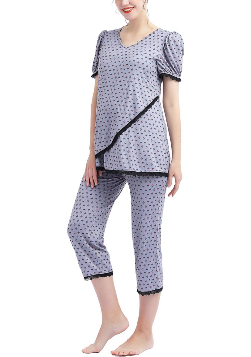 Drew Maternity/Nursing Pajama Set