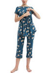 Zadie Maternity Nursing Pajama Set